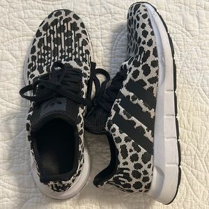 Adidas Black & White Swift Run Shoes